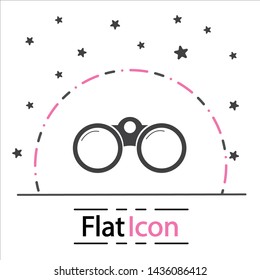 binoculars icon vector isolated on  background.