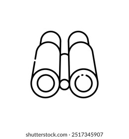 Binoculars Icon Vector. Lineal or Linear art.