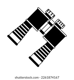 Binoculars icon vector. look see illustration sign. Glass symbol or logo.