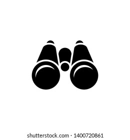 Binoculars icon vector on white background