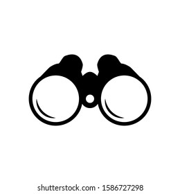 Binoculars icon vector sign style pictogram isolated, spy symbol, logo illustration.