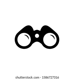 Binoculars icon vector sign style pictogram isolated, spy symbol, logo illustration.
