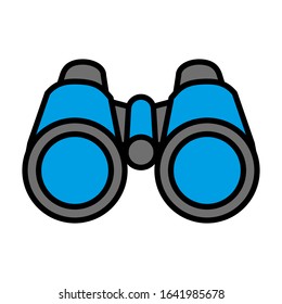 Binoculars icon vector sign and symbol on trendy design