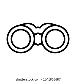 Binoculars icon vector sign and symbol on trendy design