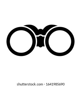 Binoculars icon vector sign and symbol on trendy design