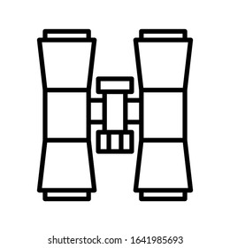 Binoculars icon vector sign and symbol on trendy design