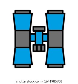 Binoculars icon vector sign and symbol on trendy design
