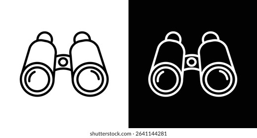 Binoculars icon vector simple element illustration editable
