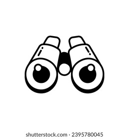 Binoculars icon vector stock illustration