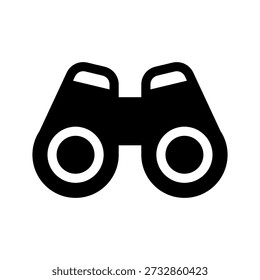 Binoculars Icon Vector Symbol Design Illustration