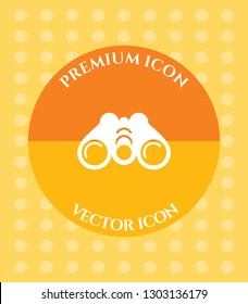 Binoculars Icon for Web. Application, Software & Graphic Design.
