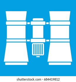 Binoculars icon white
