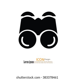 binoculars icon.binocular.vector illustration.
