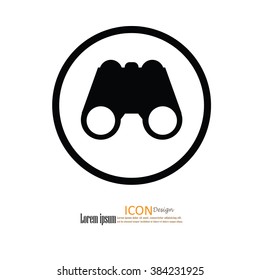 binoculars icon.binocular.vector illustration.