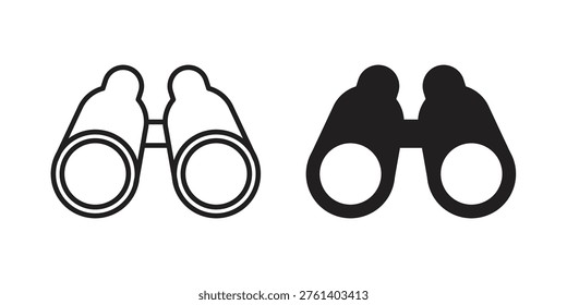 Binoculars icons. High-quality vector designs