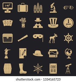 Binoculars icons set. Simple set of 25 binoculars vector icons for web for any design