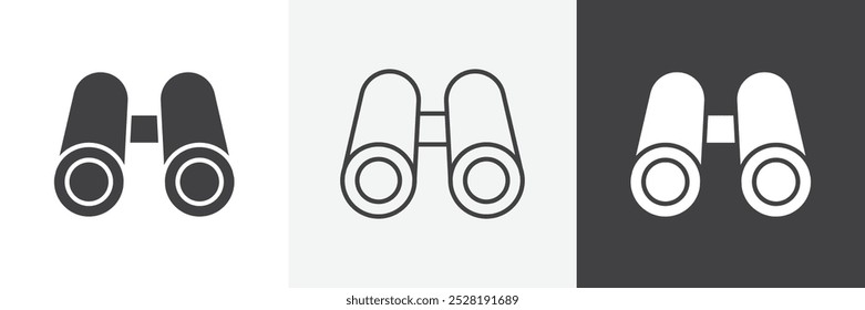 Binoculars icon.Trendy modern flat linear vector illustration on white background.