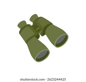 Binoculars isolated on white background. Vector cartoon flat illustration. Icon.