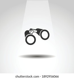 binoculars isolated vector icon. binoculars icon