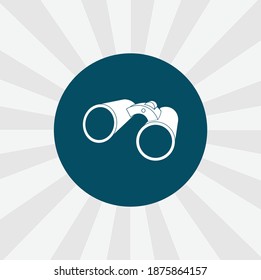 binoculars isolated vector icon. binocular design element