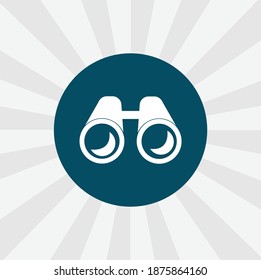 binoculars isolated vector icon. binocular design element