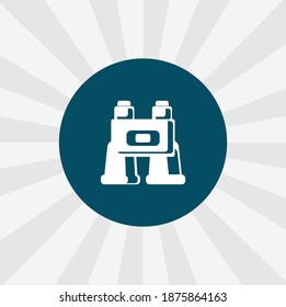 icono de vector aislado de binoculares. elemento de diseño binocular