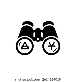 Binoculars with Language Symbols Inside Representing Global Communication