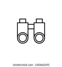 binoculars line icon