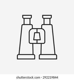 Binoculars line icon