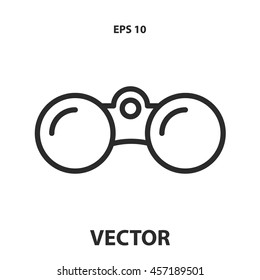 binoculars line icon