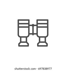 Binoculars line icon
