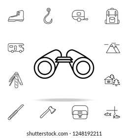 binoculars line icon. camping icons universal set for web and mobile