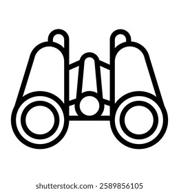 Binoculars Line Icon Design For Personal And Commercial Use