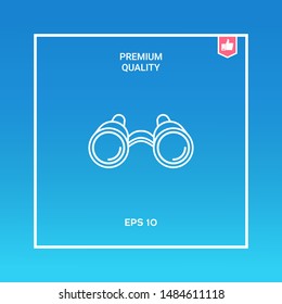 Binoculars line icon. Graphic elements for your design