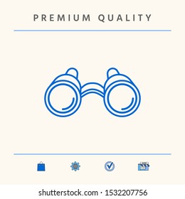 Binoculars line icon. Graphic elements for your design