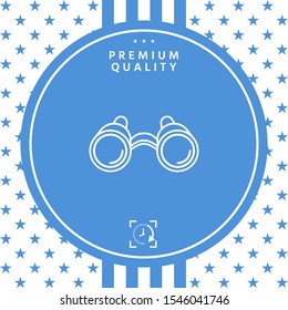 Binoculars line icon. Graphic elements for your design