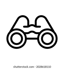 binoculars line icon illustration vector graphic
