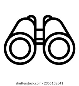 Binoculars line icon, ocean concept, Binocular sign on white background, marine researcher optical instrument icon in outline style for mobile concept and web design. Vector graphics