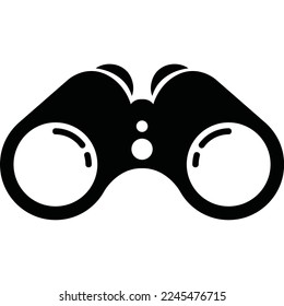 Binoculars line icon, outline vector sign, linear style pictogram isolated on white. Spy symbol, logo illustration. Editable stroke. Pixel perfect vector graphics