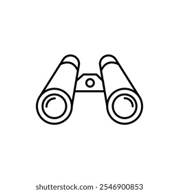 Binoculars line icon, Spy symbo vector trendy style illustration for web and app..eps