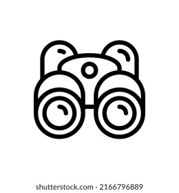 binoculars line style icon. vector illustration for graphic design, website, app. EPS 10