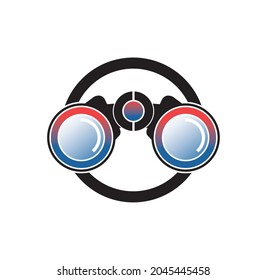 Binoculars Logo Design Illustration Vektorgrafik-Format , geeignet für Ihre Design-Anforderungen, Logo, Illustration, Animation, etc.