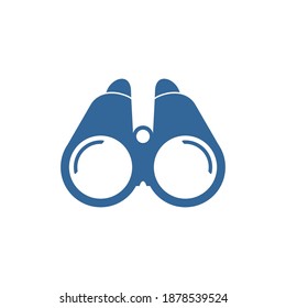 Binoculars logo design vector template, Outdoor logo design concept, Icon symbol