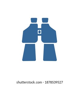 Plantilla vectorial de diseño de logotipo de binoculares, concepto de diseño de logotipo de exterior, símbolo de icono