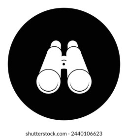 binoculars logo icon vector illustration design