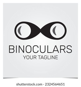 binoculars logo premium elegant template vector eps 10