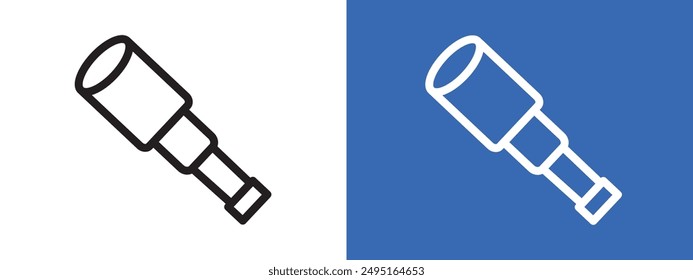 binoculars logo sign set vector outline