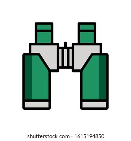 binoculars military force isolated icon vector illustration design