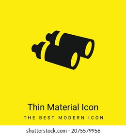Binoculars minimal bright yellow material icon