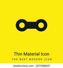 Icono mínimo de material amarillo brillante para binoculares